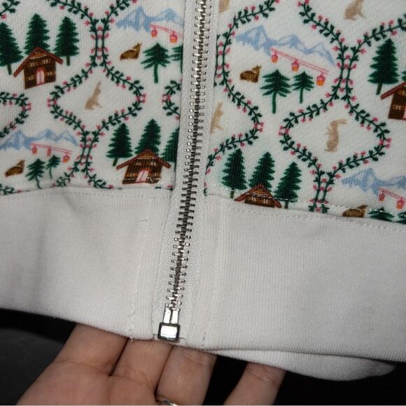 NWT Hill House White Ski Chalet All-Gender Teddy Zip Up Size‎ Large - Picture 7 of 9